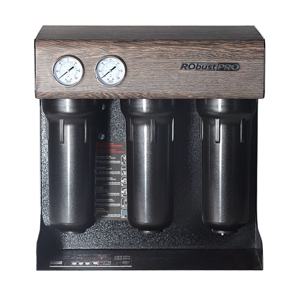 Osmoza inversa profesionala, FILTRO ROBUST PRO, membrana de 500G, debit de 90 litri pe ora, pompa booster si LED