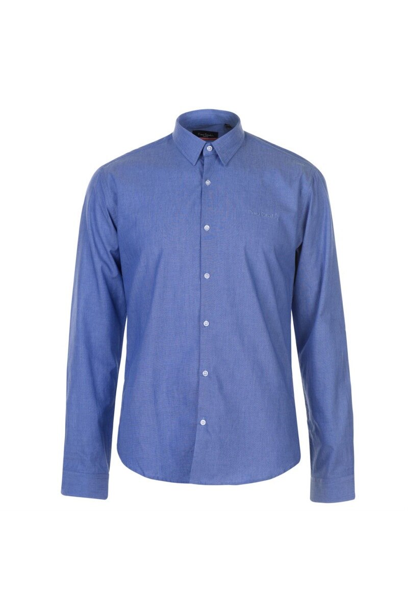 Camasa barbati, Pierre Cardin Marl, Bumbac, XL EU, Albastru