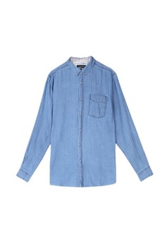 Camasa barbati, Top Secret Denim, Bumbac, 44/45 EU, Albastru denim Camasa barbati, Top Secret Denim, Bumbac, 44/45 EU, Albastru denim