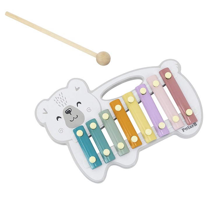 Xilofon in forma de ursulet, Lemn Metal, PolarB