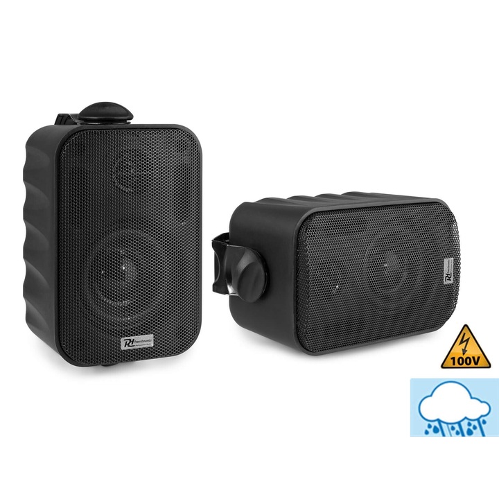 Power Dynamics BC30B (3″) Fali hangfal szett 2×20/60W, 8 Ohm/100V – fekete