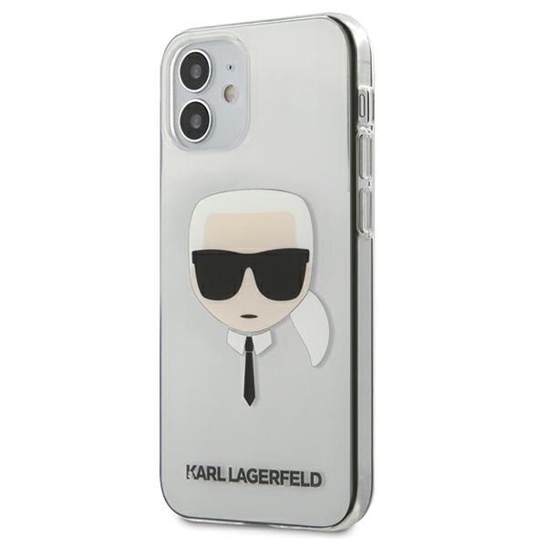 Husa iPhone 12 Mini Karl Lagerfeld Karl`s Head Transparenta