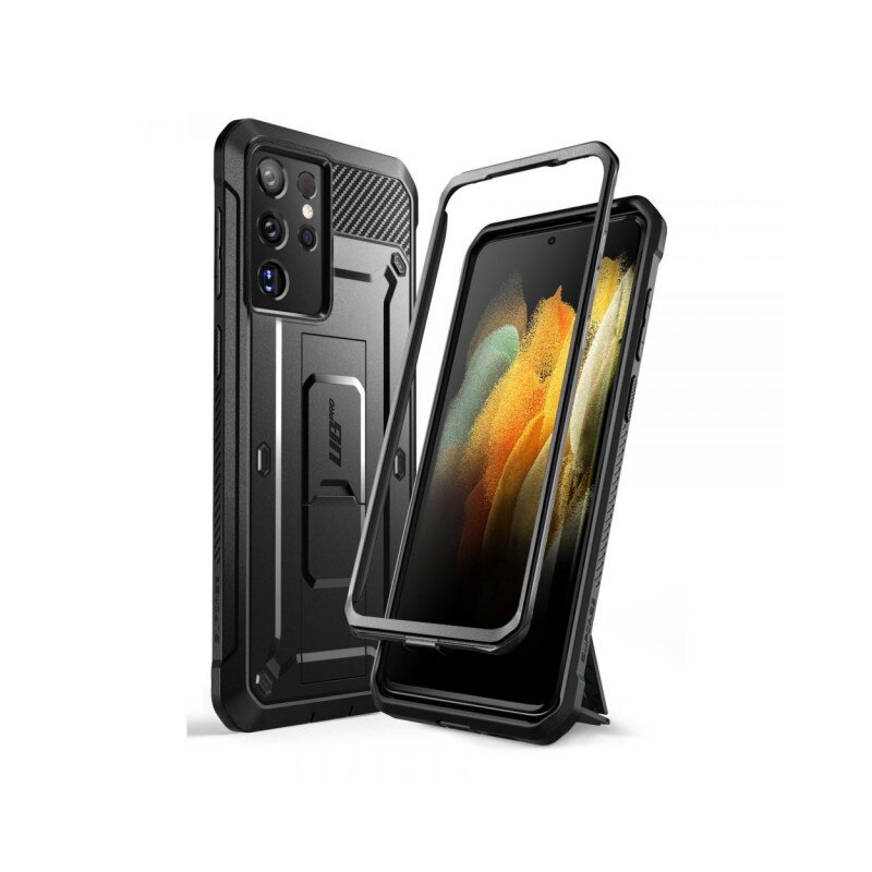 Husa Premium Supcase Unicorn Compatibila Cu Samsung Galaxy S21 Ultra, Negru