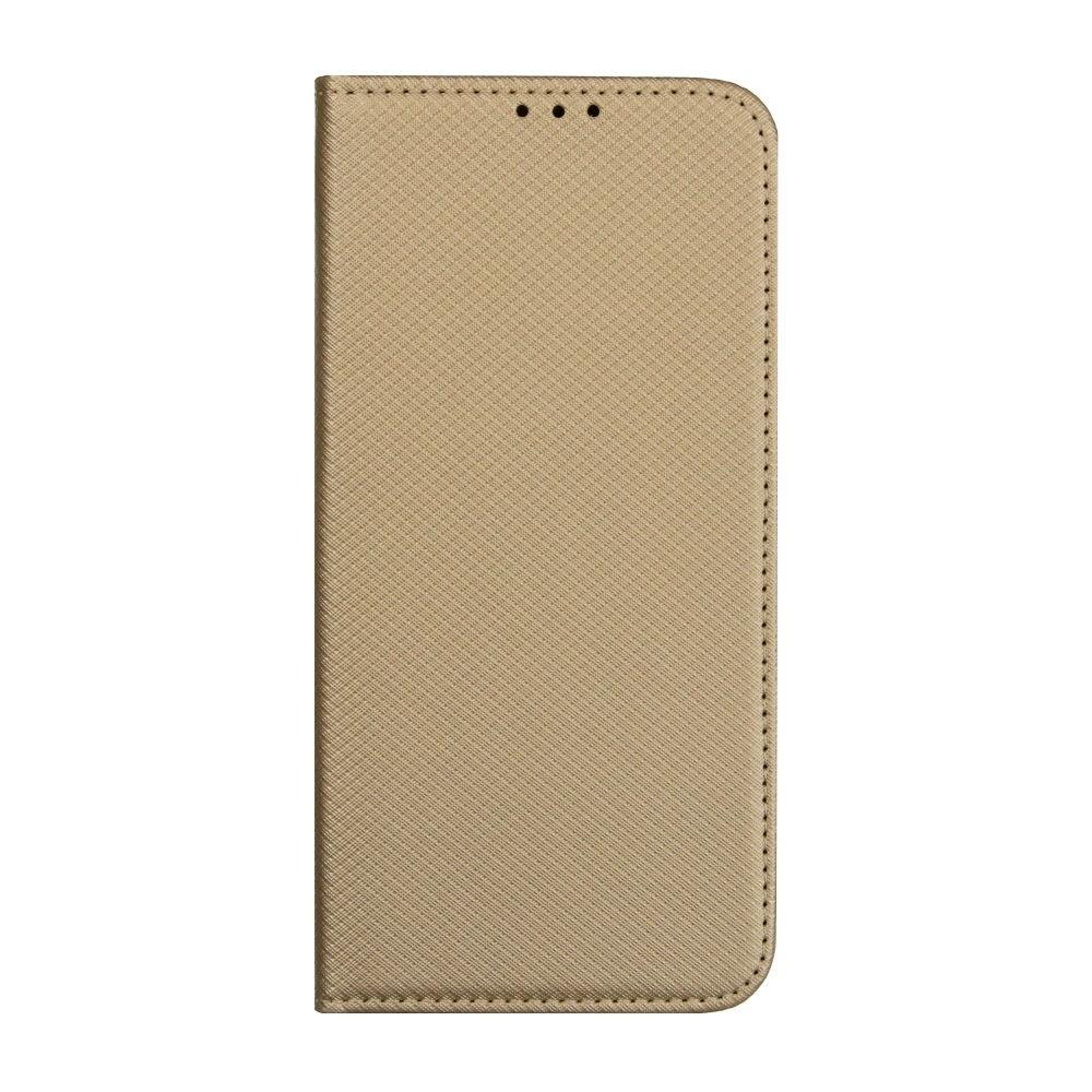 Husa Flip Carte Huawei P30 Lite Magnetica Cu Stand, Portofel, Antisoc Auriu