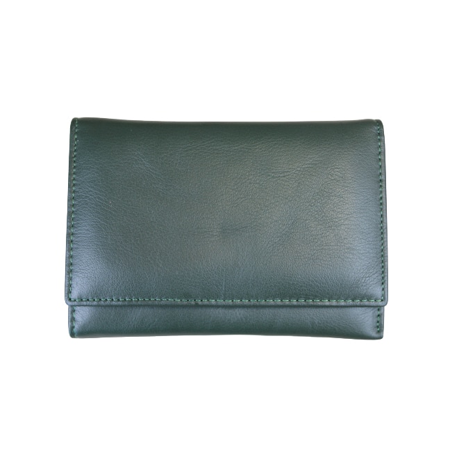 Portofel dama din piele naturala, Hassion, Z001-6 Dark Green