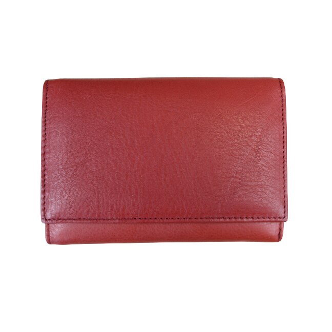 Portofel dama din piele naturala, Hassion, Z001-6 Orange