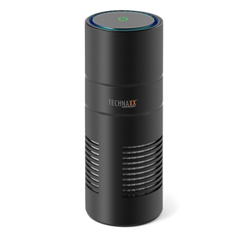 Purificator si ionizator de aer portabil Technaxx cu lumina ultravioleta si filtru HEPA, USB, negru Purificator si ionizator de aer portabil Technaxx cu lumina ultravioleta si filtru HEPA, USB, negru