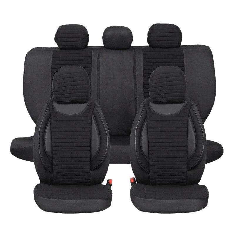 Set Huse scaun Universal Negru 12 piese