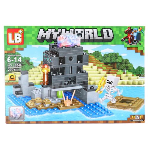 Set constructii Castelul Acvatic, tip Minecraft, 213 piese