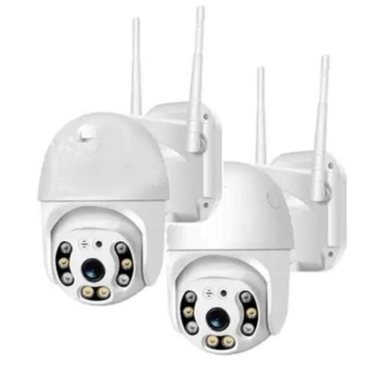 Комплект 2 камери за наблюдение, 2MP PTZ Full HD 1920x1080P, Моторизиран WIFI