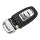 Techstar Audi autós kulcstartó A4L, A6L, A5, A6, A7, A8, Q5, Q7, S4, S5, S6 kompatibilis, 3 gomb
