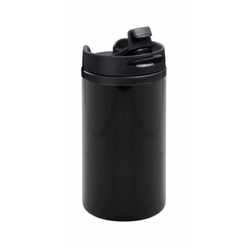 Cana termos, 280 ml, ø73×145 mm, Everestus, 20FEB15906, Otel inoxidabil, Plastic, Negru, saculet inclus Cana termos, 280 ml, ø73×145 mm, Everestus, 20FEB15906, Otel inoxidabil, Plastic, Negru, saculet inclus