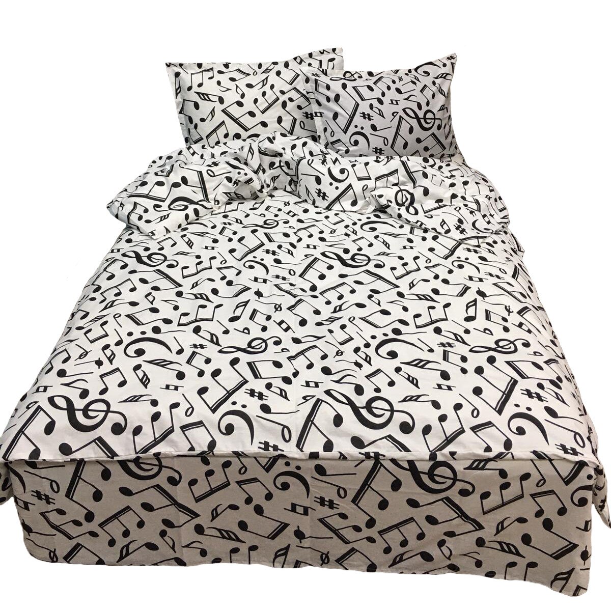 Set lenjerie cu elastic, 4 piese bumbac ranforce, pentru saltea de 1,80m, by Liz Line - L4RE10180