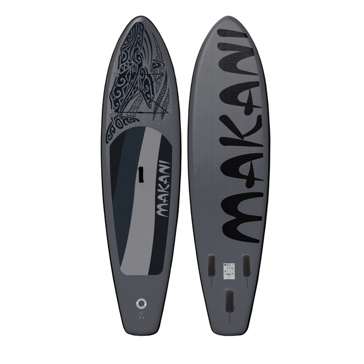Комплект надуваем падъл борд ECD Germany, Makani, 320 x 82 x 15 см, Черен, До 150 кг