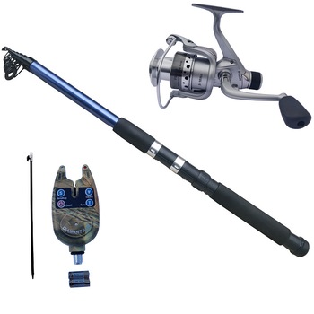 Set lanseta telescopica Diamant alb 3 m, mulineta FS 5000, senzor si suport, putere de aruncare 40-80 g Set lanseta telescopica Diamant alb 3 m, mulineta FS 5000, senzor si suport, putere de aruncare 40-80 g