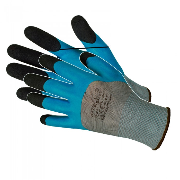 Manusi de protectie ARTMAS FOAM, marimea L, culoare albastru/negru