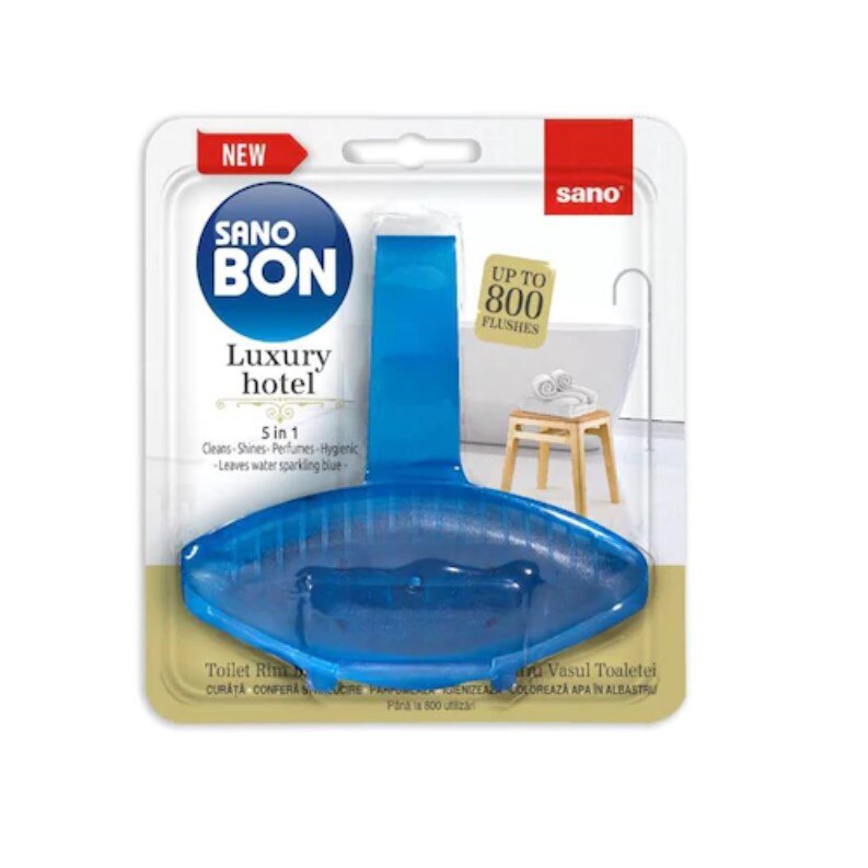 Odorizant solid toaleta Sano Bon Blue Luxury Hotel 5in1