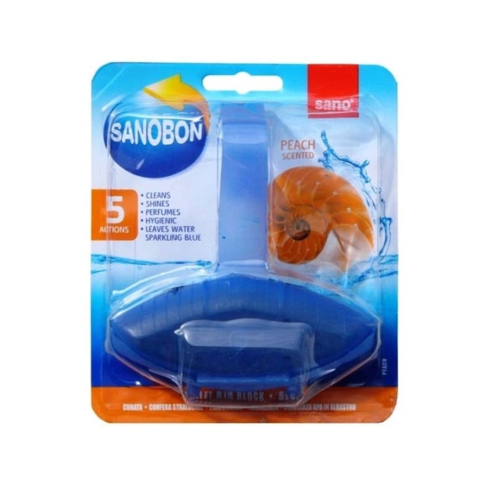 Odorizant toaleta SanoBon Peach scented 5in1 55gr