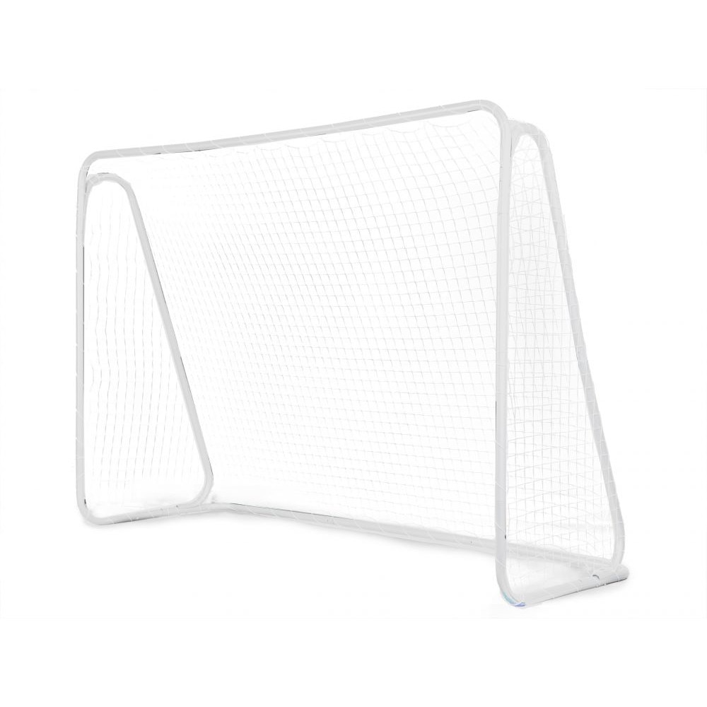 Poarta de forbal, profil teava metal, demontabila cu suruburi, plasa atasata, fixare in sol, 215 x 76 x 153 cm