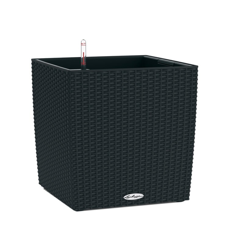 Ghiveci Lechuza Cube Cottage 50 (49 x 49 x 49,5 cm) Negru Grafit 15393