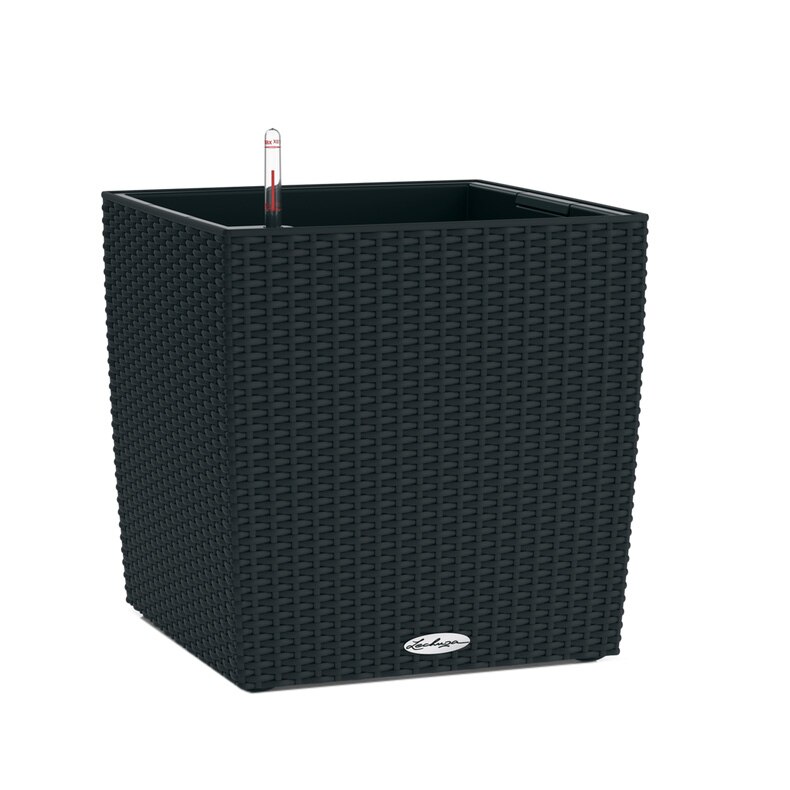 Ghiveci Lechuza Cube Cottage 30 (29,5 x 29,5 x 30 cm) Negru Grafit 15373