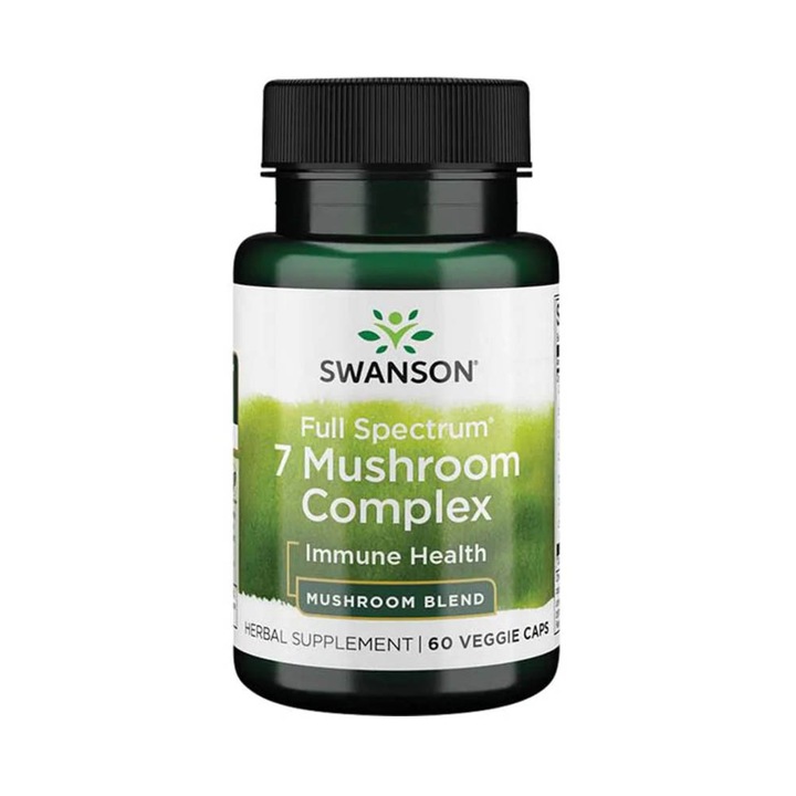 Complex 7 Mushroom, Swanson, 60 capsule SW1524