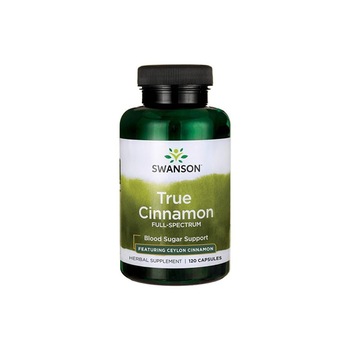 Supliment Alimentar, Swanson, True Cinnamon Full Spectrum 300 Mg, 120 Capsule Supliment Alimentar, Swanson, True Cinnamon Full Spectrum 300 Mg, 120 Capsule