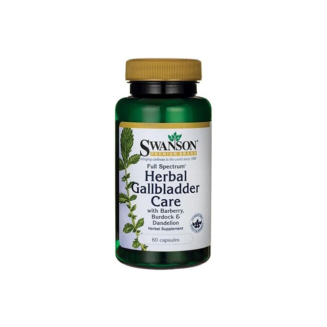 Supliment Alimentar, Swanson, Full Spectrum Herbal Gallbladder Care, 60 Capsule