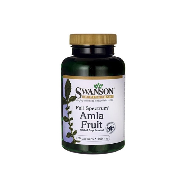 Supliment Alimentar, Swanson, Full Spectrum Amla Fruit (Indian Gooseberry) 500 Mg, 120 Capsule