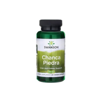 Supliment Alimentar, Swanson, Chanca Piedra 500 Mg, 60 Capsule Supliment Alimentar, Swanson, Chanca Piedra 500 Mg, 60 Capsule