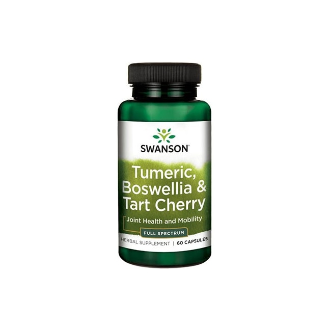 Supliment Alimentar, Swanson, Turmeric Boswellia & Tart Cherry, 60 Capsule