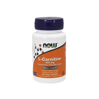 Supliment alimentar, Now Foods, L-Carnitine, 60 capsule Supliment alimentar, Now Foods, L-Carnitine, 60 capsule
