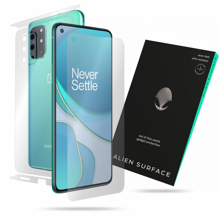 Alien Surface, OnePlus 8T, képernyővédő fólia, hátsó, oldal