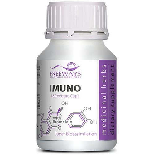 Imuno cu Bromelaina, Freeways, 180 capsule vegetale, sustine imunitatea