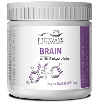 Brain cu Bromelaina 350g Freeways, neuroprotector Brain cu Bromelaina 350g Freeways, neuroprotector