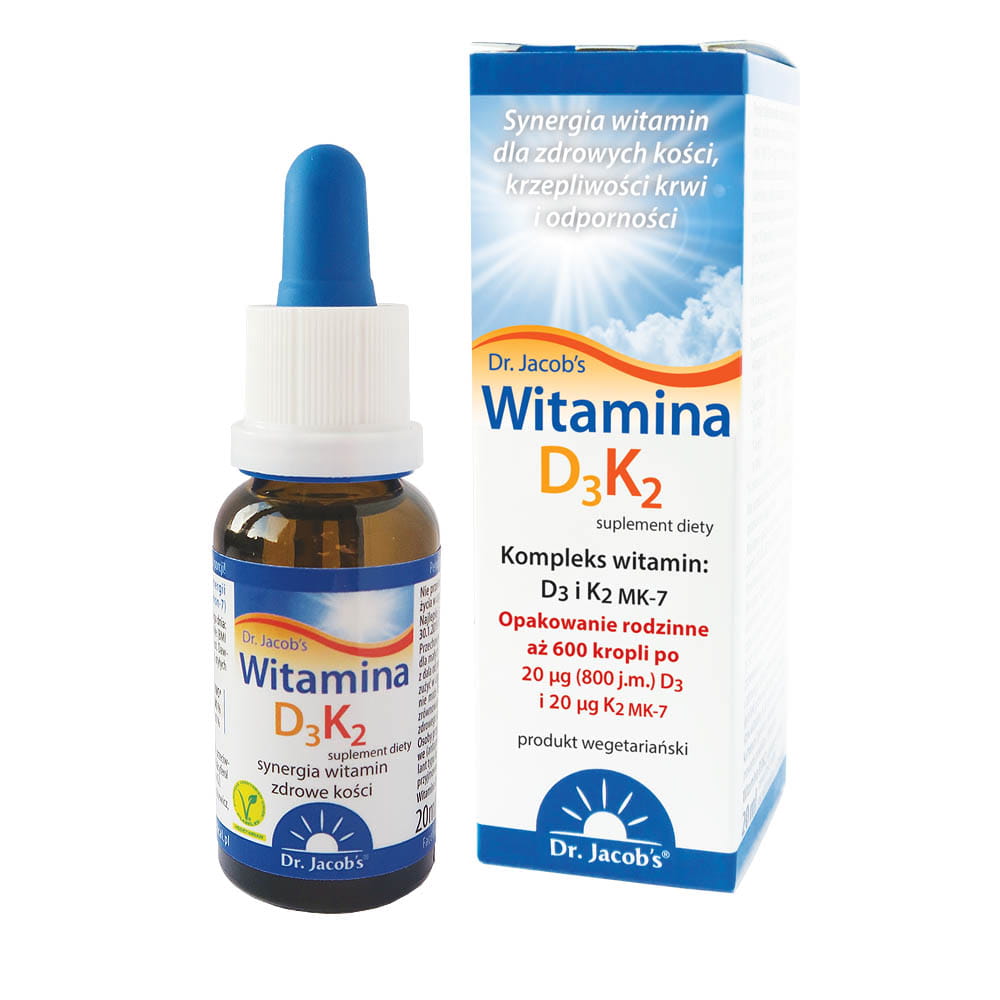 Supliment alimentar Dr.Jacobs Vitamina D3K2 20ml