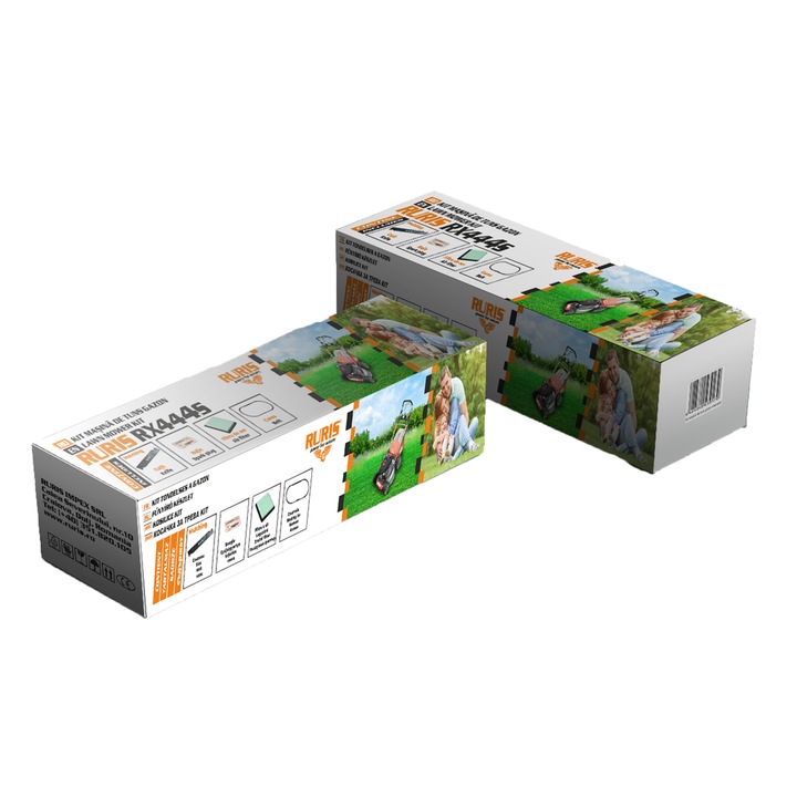 Kit accesorii masina de tuns gazon Ruris 444S, cutit mulching, curea, filtru aer, bujie, kit surub
