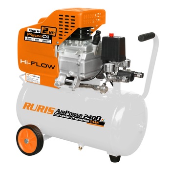Compresor aer Ruris AirPower2400, 24l, 1500 W, 8bari, 180 L/min Compresor aer Ruris AirPower2400, 24l, 1500 W, 8bari, 180 L/min