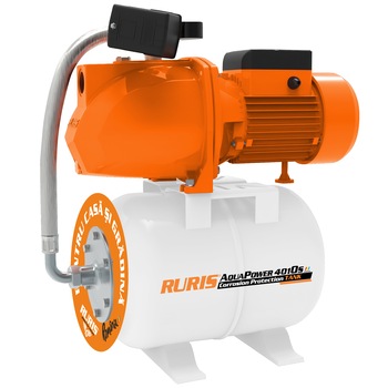 Hidrofor RURIS aquapower 4010S, 1800 W, 24 l, debit 60 l/min, refulare 70 m inaltime refulare, 9 m adancime absorbtie Hidrofor RURIS aquapower 4010S, 1800 W, 24 l, debit 60 l/min, refulare 70 m inaltime refulare, 9 m adancime absorbtie