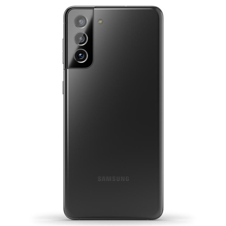 Folie sticla camera foto Spigen Optik compatibila cu Samsung Galaxy S21 Black 2-Pack