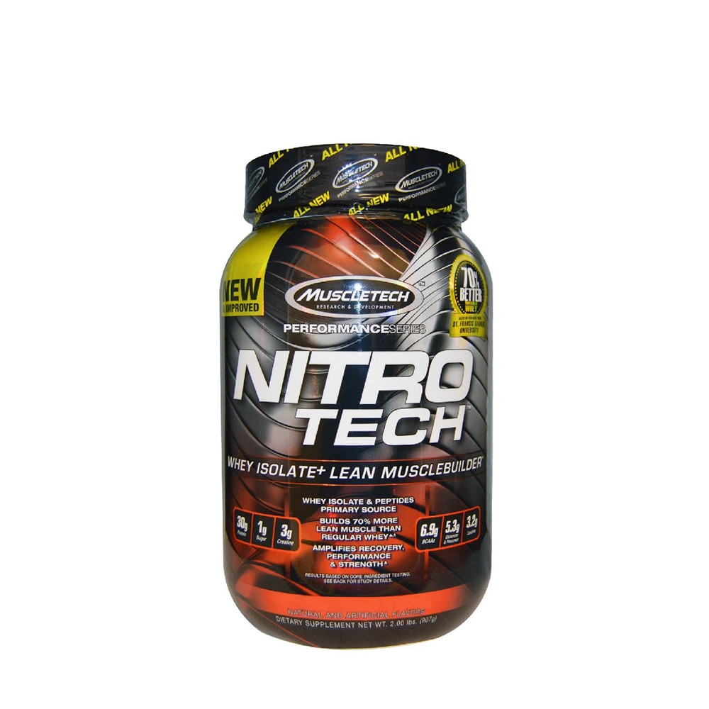 Proteina, Muscletech, Nitrotech, Vanilie 0.907 Kg