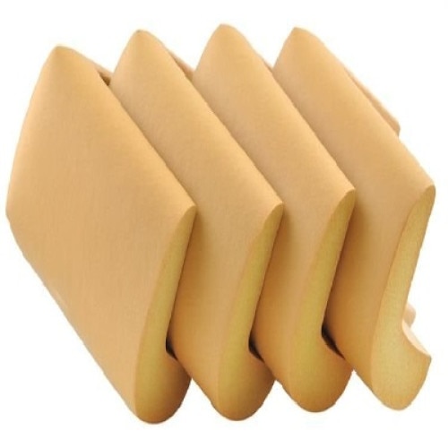 Set 4 bucati groase protectii colturi mobilier, 5.5 x 5.5 x 3 cm Maro