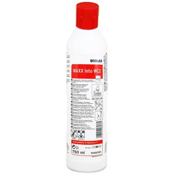 Detergent pentru curatarea spatiilor sanitare, Maxx2 Into WC, 750 ml Detergent pentru curatarea spatiilor sanitare, Maxx2 Into WC, 750 ml