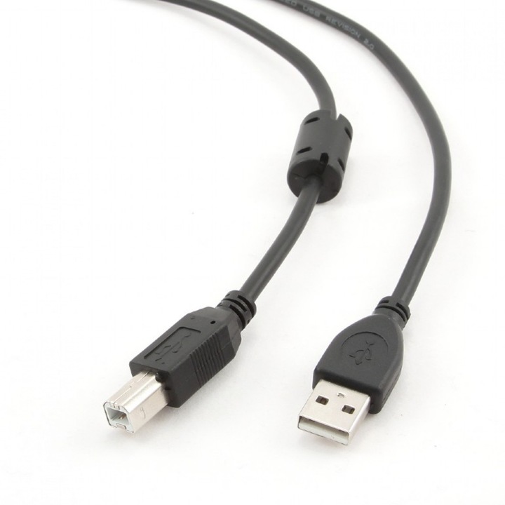 Gembird CCF-USB2-AMBM-15 USB-kábel , USB A / USB B, 4,5 m, Fekete