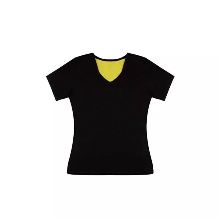 Tricou neopren pentru slabit TN, Negru/Galben