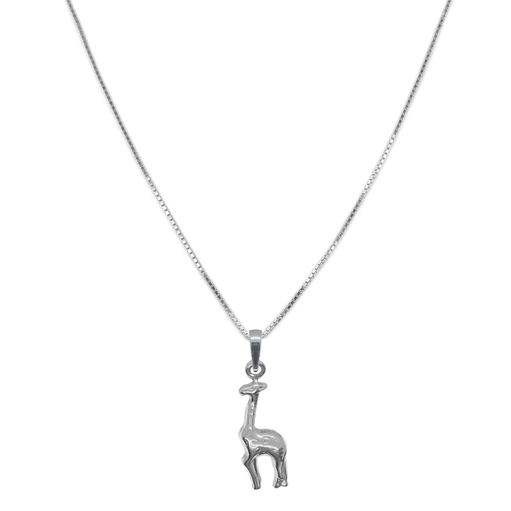 Lantisor argint personalizat pandantiv Girafa 9714VEN360 Dras 6892, Argintiu