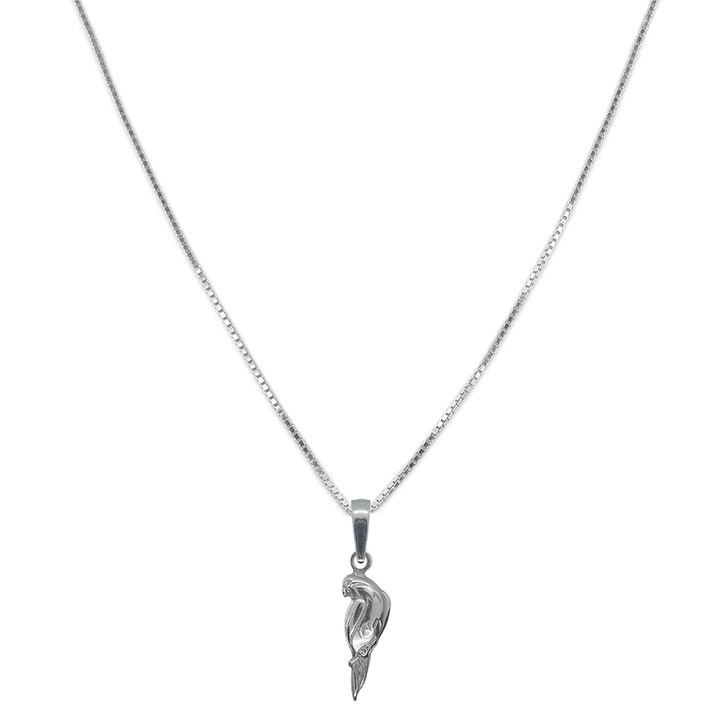 Lantisor argint personalizat pandantiv Papagal 9691VEN370 Dras 6782, Argintiu
