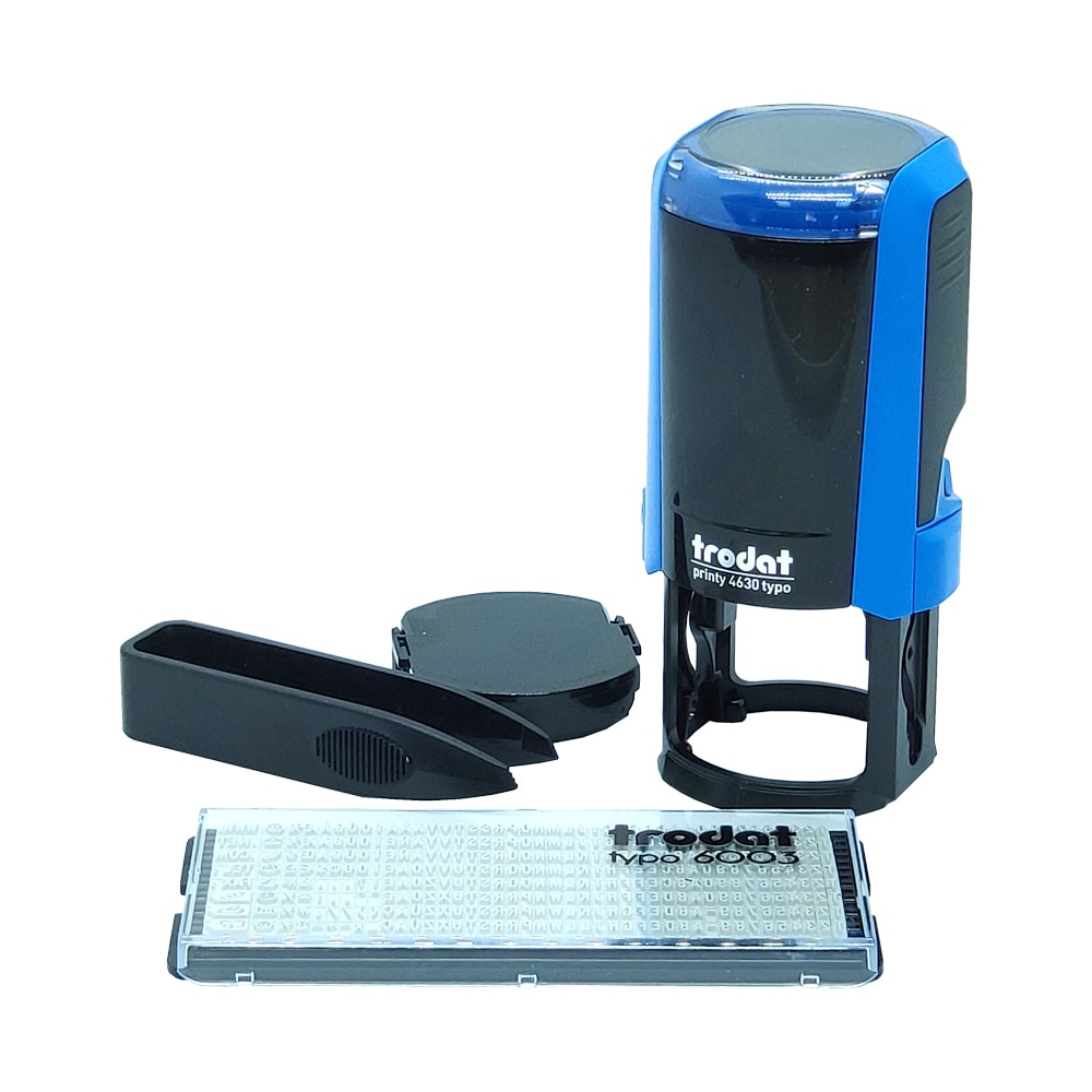 Pachet DIY, TRODAT, Stampila Printy 4630 typo cu Set de caractere