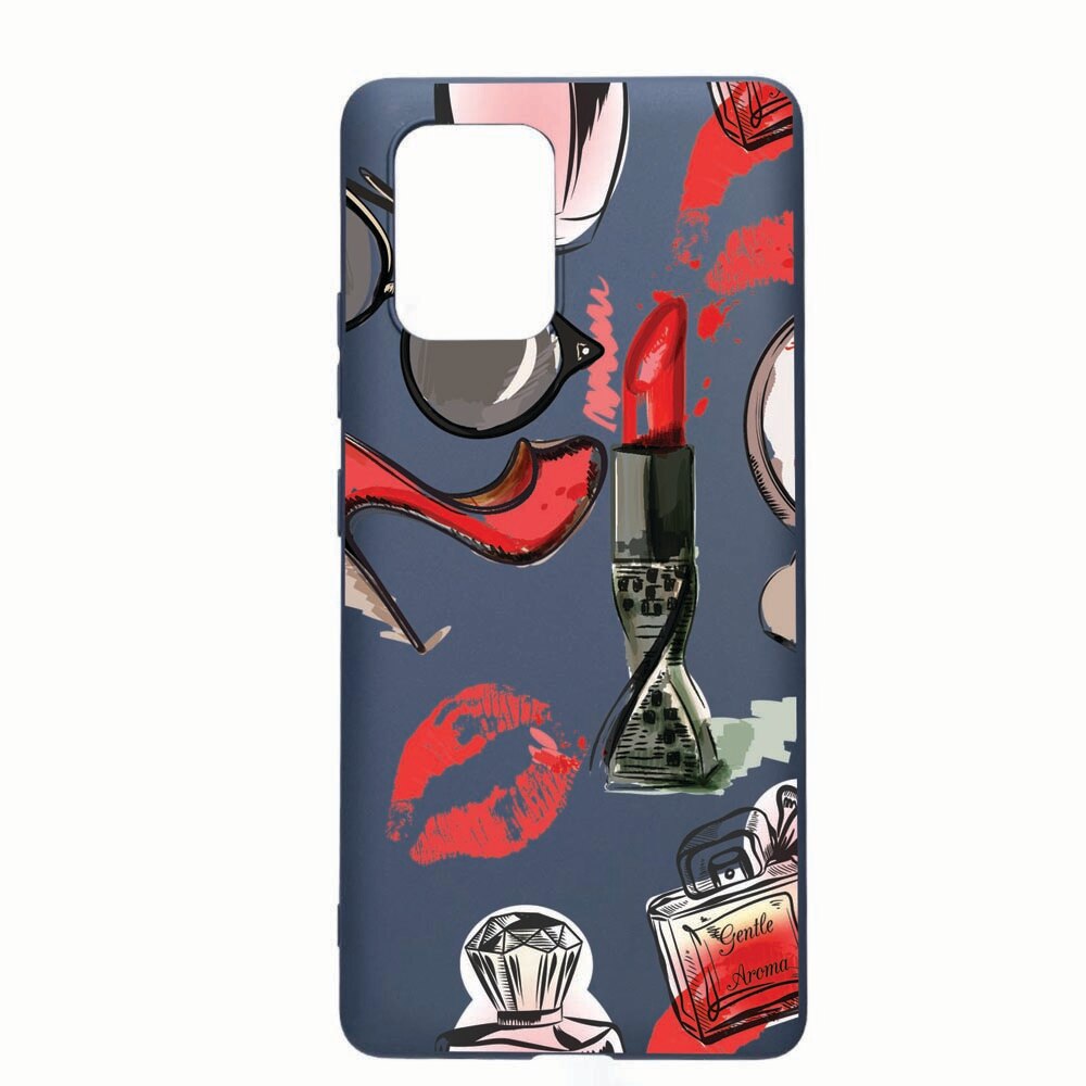 Husa Samsung Galaxy S10 Lite / A91, Fashion, rezistenta la uzura, anti-alunecare, din silicon Premium, AlaskanBlue, AB54