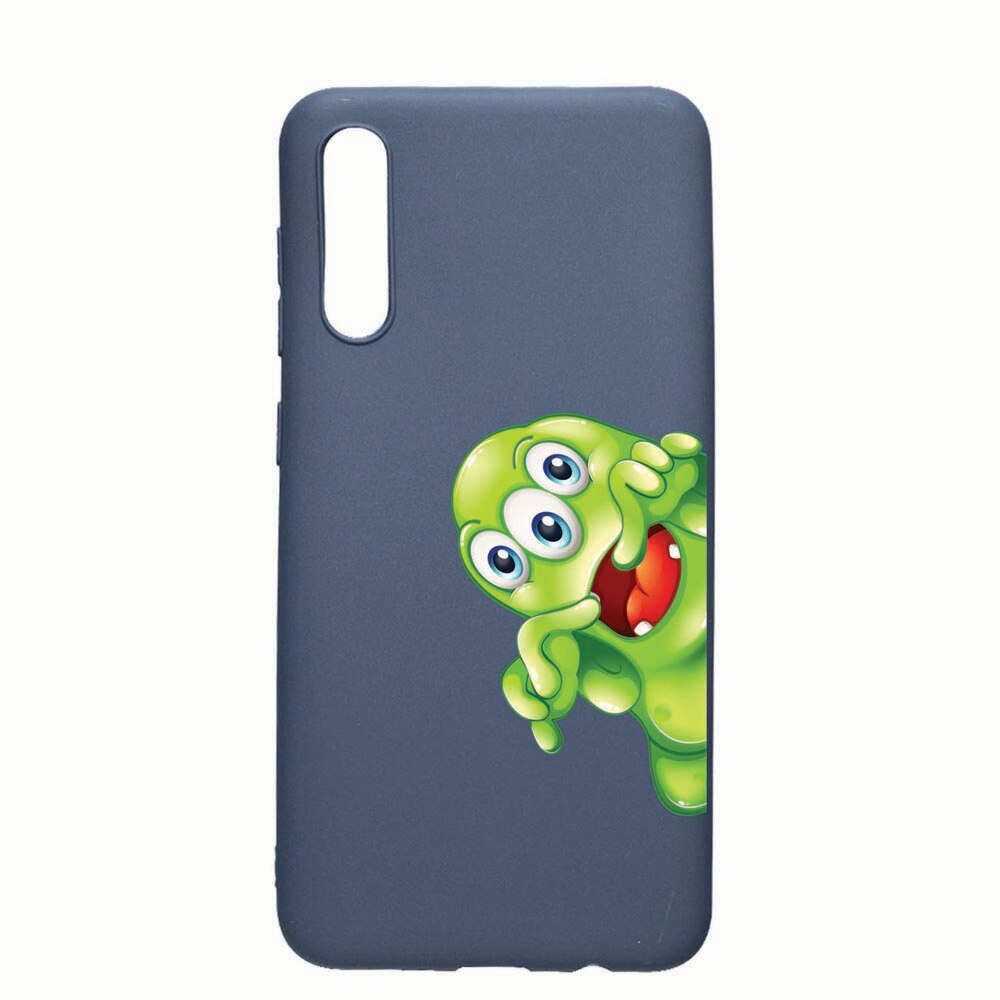 Husa Xiaomi Redmi 9A, Green Monster, rezistenta la uzura, anti-alunecare, din silicon Premium, AlaskanBlue, AB60